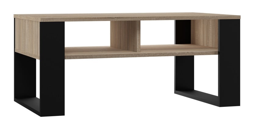 Stolik kawowy ława Modern 2P dąb sonoma czerń 78489