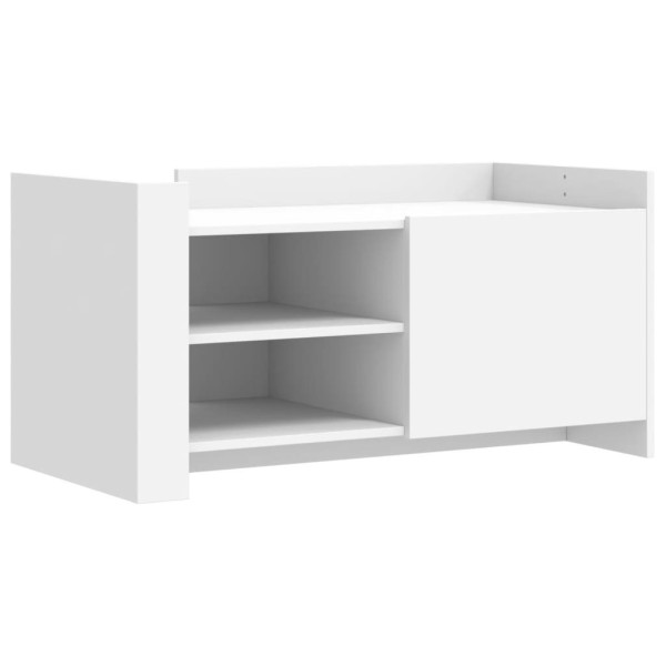Stolik Kawowy Ława Stół Biały 100x50x50 Drzwiczki Do Salonu Do Pokoju 729993