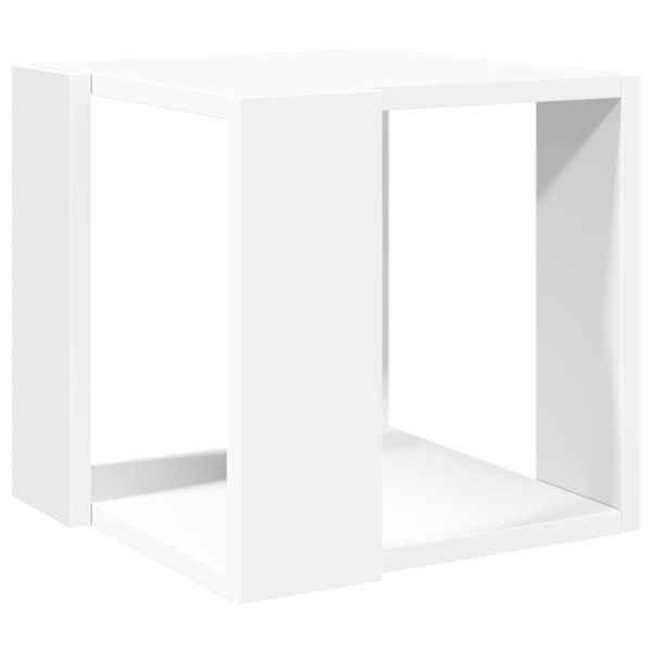 Stolik Kawowy Ława Stół Biały 32x32x30 Półka Do Salonu Do Pokoju 727352