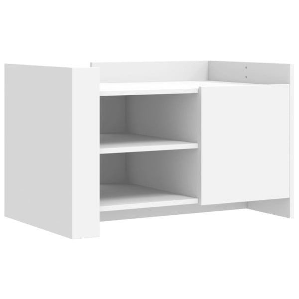 Stolik Kawowy Ława Stół Biały 80x50x50 Drzwiczki Do Salonu Do Pokoju 730061