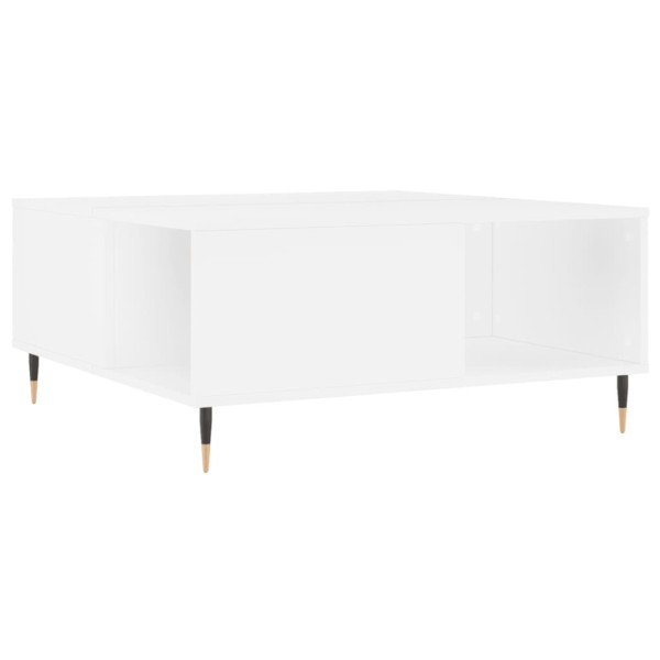 Stolik Kawowy Ława Stół Biały 80x80x36.5 Do Salonu Do Pokoju 736039