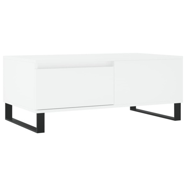 Stolik Kawowy Ława Stół Biały 90x50x36.5 Do Salonu Do Pokoju 730183