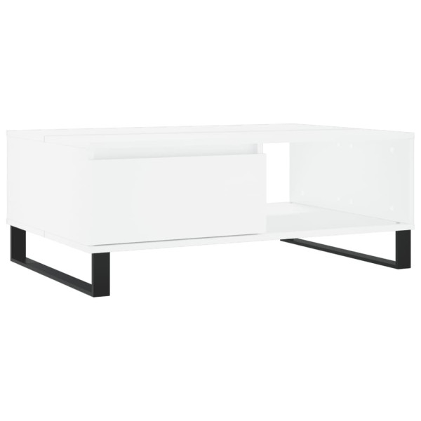 Stolik Kawowy Ława Stół Biały 90x60x35 Do Salonu Do Pokoju 735006