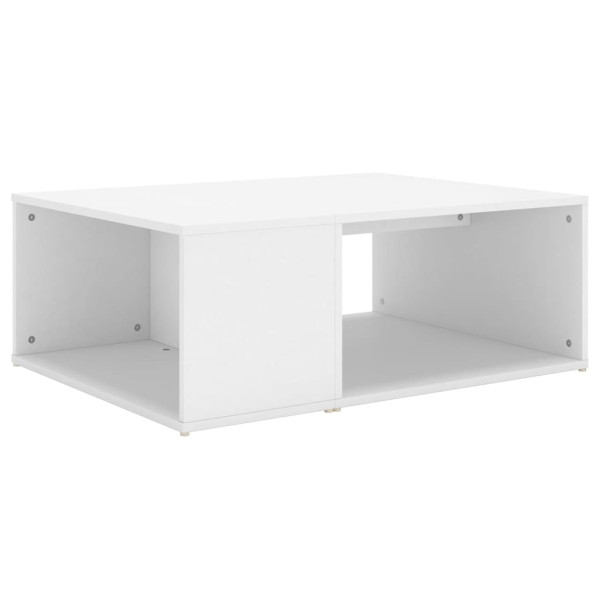 Stolik Kawowy Ława Stół Biały 90x67x33 Półka Do Salonu Do Pokoju 735533