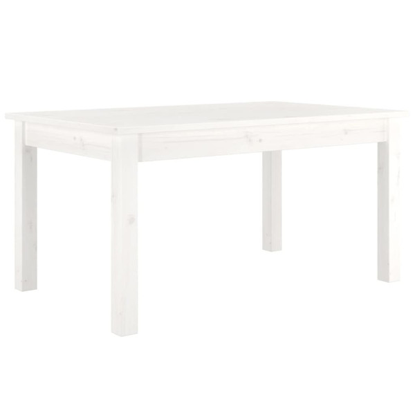Stolik Kawowy Ława Stół Biały Drewniany 80x50x40 Do Salonu Do Pokoju 727296