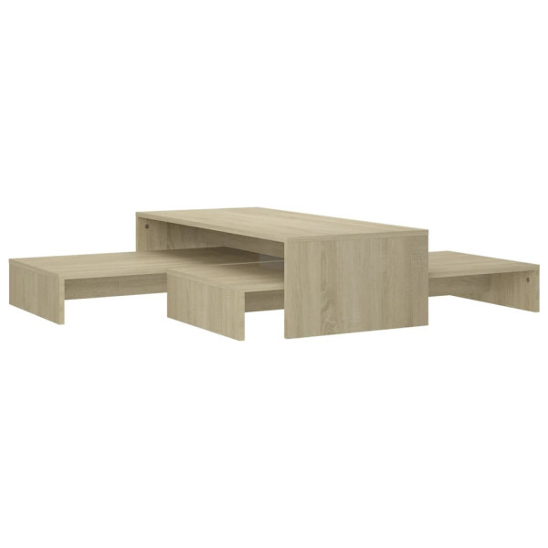 Stolik Kawowy Ława Stół Brązowy 100x100x26.5 Do Salonu Do Pokoju 731777