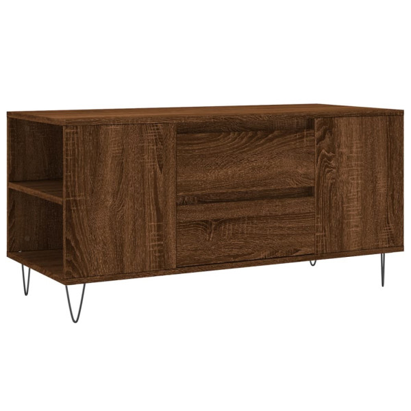 Stolik Kawowy Ława Stół Brązowy 102x44.5x50 Szuflady Do Salonu Do Pokoju 730023