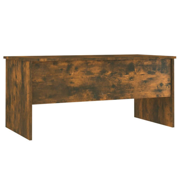 Stolik Kawowy Ława Stół Brązowy 102x50.5x46.5 Schowki Podnoszony Blat 735333