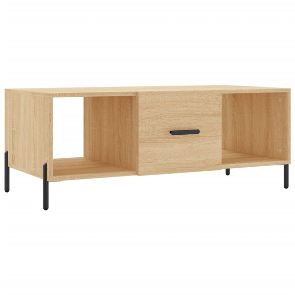 Stolik Kawowy Ława Stół Brązowy 102x50x40 Drzwiczki Do Salonu Do Pokoju 729788