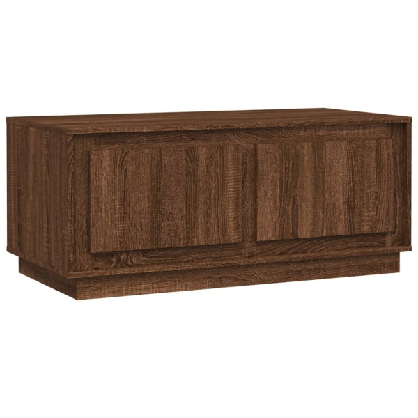 Stolik Kawowy Ława Stół Brązowy 102x50x44 Drzwiczki Do Salonu Do Pokoju 735598