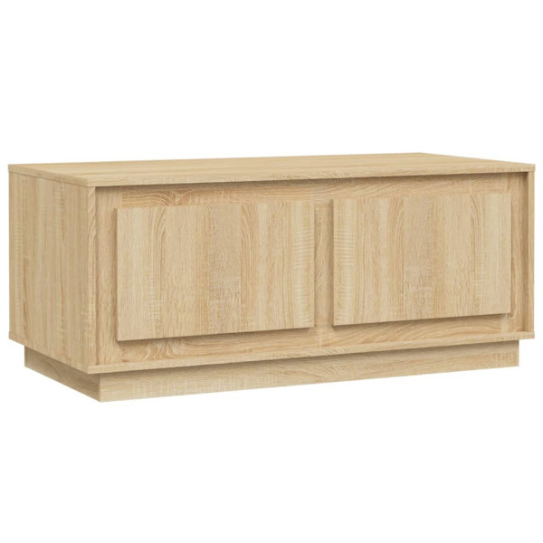 Stolik Kawowy Ława Stół Brązowy 102x50x44 Drzwiczki Do Salonu Do Pokoju 735445