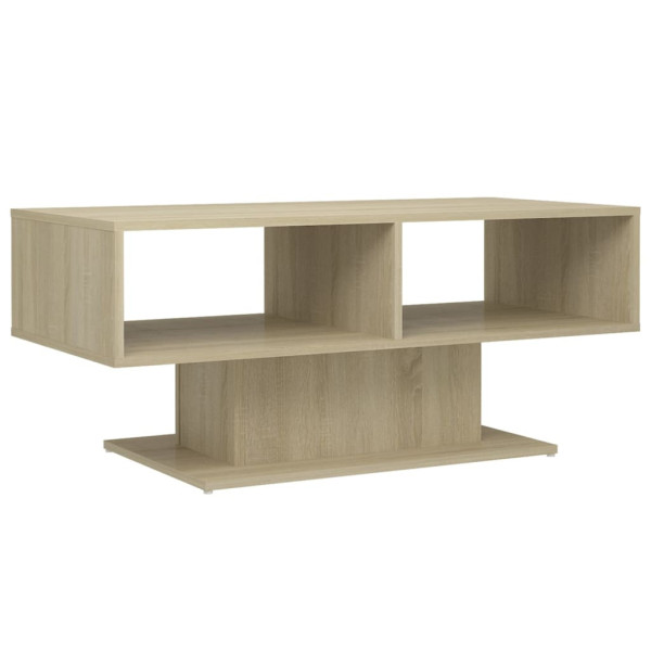 Stolik Kawowy Ława Stół Brązowy 103.5x50x44.5 Półka Do Salonu Do Pokoju 731730