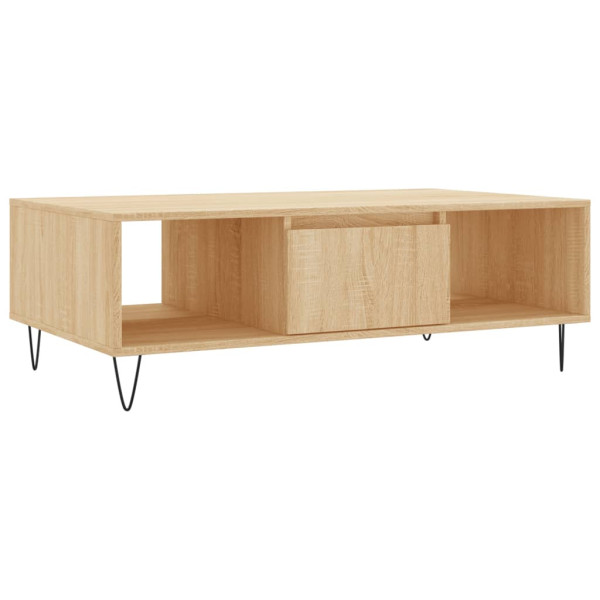 Stolik Kawowy Ława Stół Brązowy 104x60x35 Przegrody Do Salonu Do Pokoju 732365