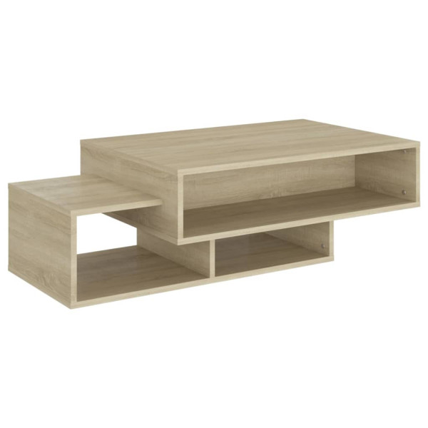 Stolik Kawowy Ława Stół Brązowy 105x55x32 Przegrody Do Salonu Do Pokoju 730233