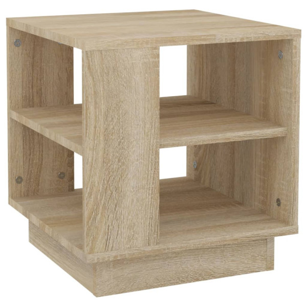 Stolik Kawowy Ława Stół Brązowy 40x40x43 Półka Do Salonu Do Pokoju 729773