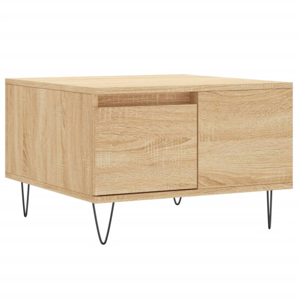 Stolik Kawowy Ława Stół Brązowy 55x55x36.5 Do Salonu Do Pokoju 730518