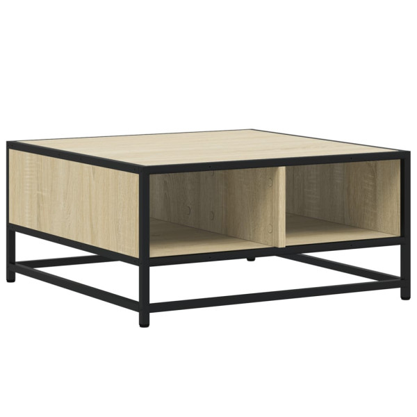 Stolik Kawowy Ława Stół Brązowy 60.5x60.5x30 Do Salonu Do Pokoju 736347
