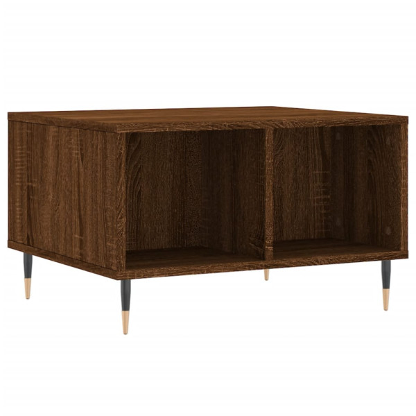 Stolik Kawowy Ława Stół Brązowy 60x50x36.5 Przegrody Do Salonu Do Pokoju 730086