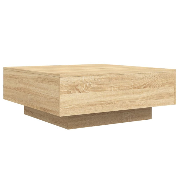 Stolik Kawowy Ława Stół Brązowy 80x80x31 Do Salonu Do Pokoju 730600