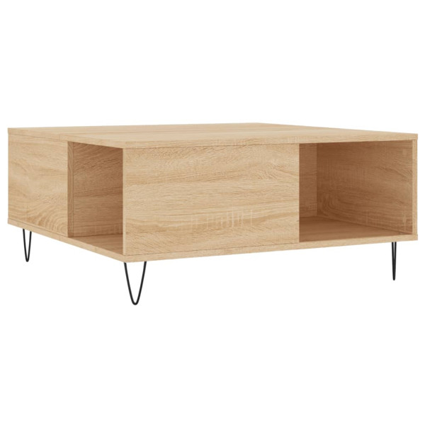 Stolik Kawowy Ława Stół Brązowy 80x80x36.5 Do Salonu Do Pokoju 736404