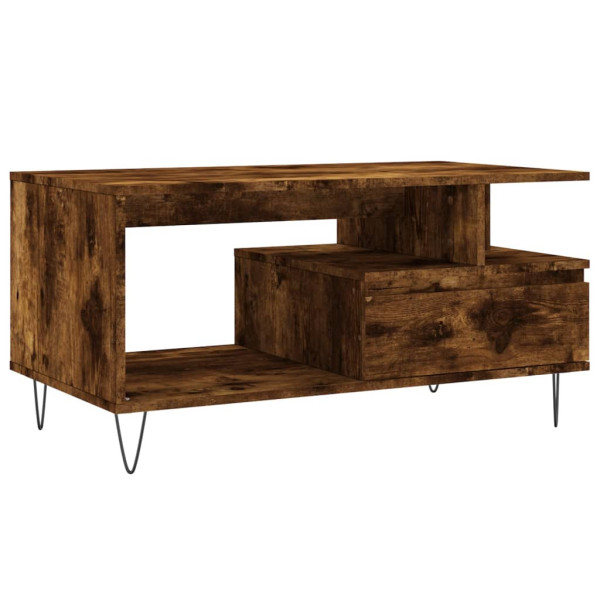 Stolik Kawowy Ława Stół Brązowy 90x49x45 Do Salonu Do Pokoju 730190