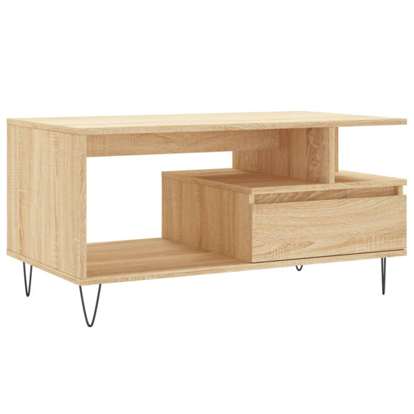 Stolik Kawowy Ława Stół Brązowy 90x49x45 Do Salonu Do Pokoju 730235