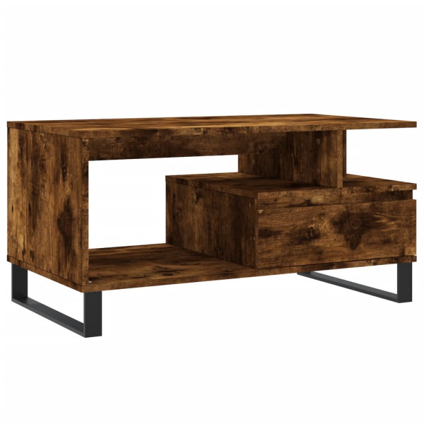 Stolik Kawowy Ława Stół Brązowy 90x49x45 Do Salonu Do Pokoju 730056