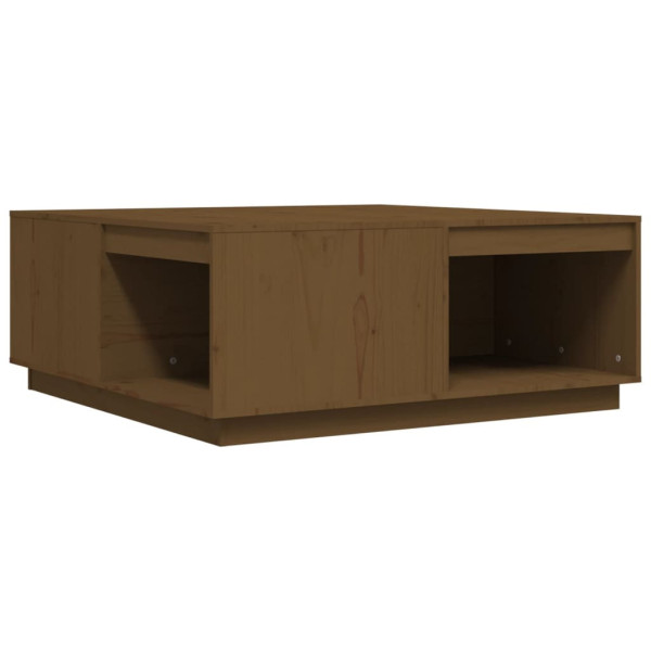 Stolik Kawowy Ława Stół Brązowy Drewniany 100x101x40.5 Do Salonu Do Pokoju 735869