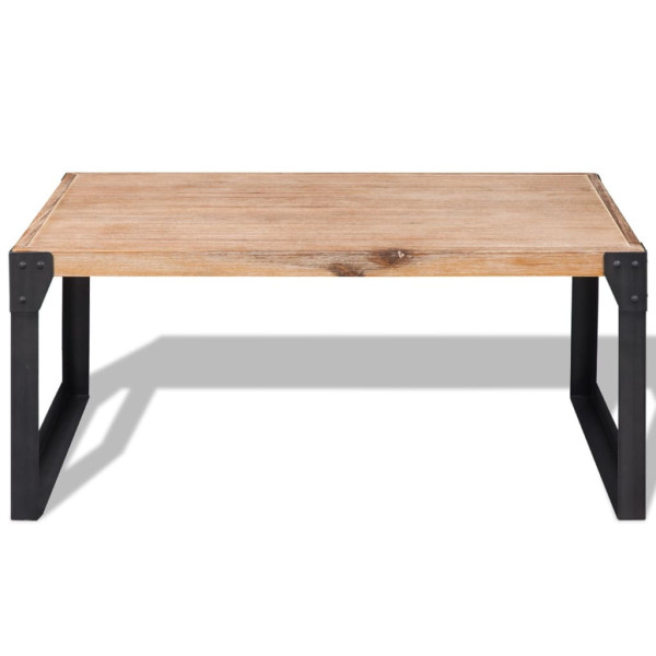 Stolik Kawowy Ława Stół Brązowy Drewniany 100x60x45 Do Salonu Do Pokoju 737048