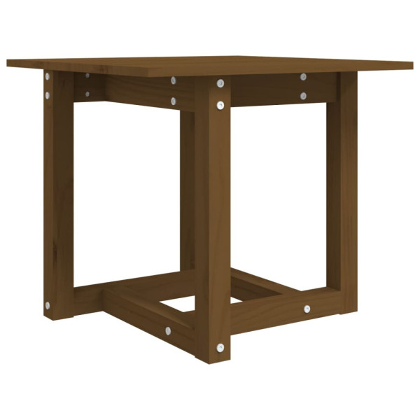 Stolik Kawowy Ława Stół Brązowy Drewniany 50x50x45 Do Salonu Do Pokoju 732377
