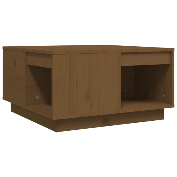 Stolik Kawowy Ława Stół Brązowy Drewniany 60x61x32.5 Do Salonu Do Pokoju 736475