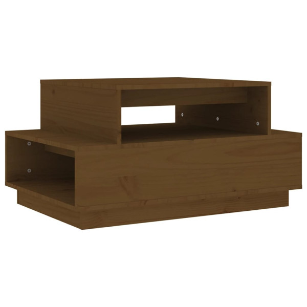 Stolik Kawowy Ława Stół Brązowy Drewniany 80x55x40.5 Do Salonu Do Pokoju 735747