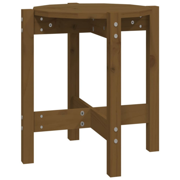 Stolik Kawowy Ława Stół Brązowy Okrągły Drewniany 42.5x45 Do Salonu 735513