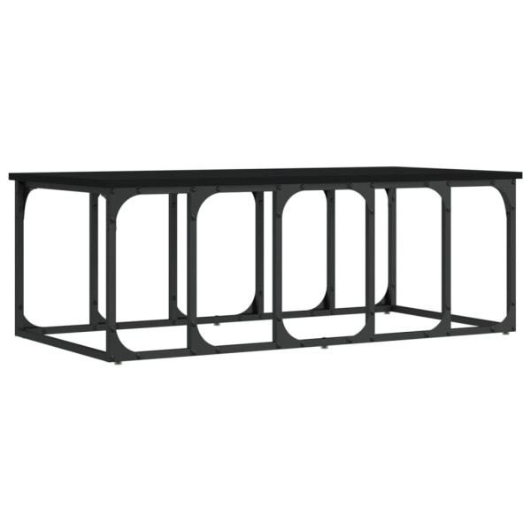 Stolik Kawowy Ława Stół Czarny 100x50x35.5 Do Salonu Do Pokoju 731862