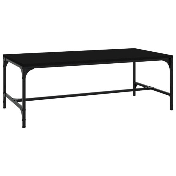 Stolik Kawowy Ława Stół Czarny 100x50x35 Do Salonu Do Pokoju 735320