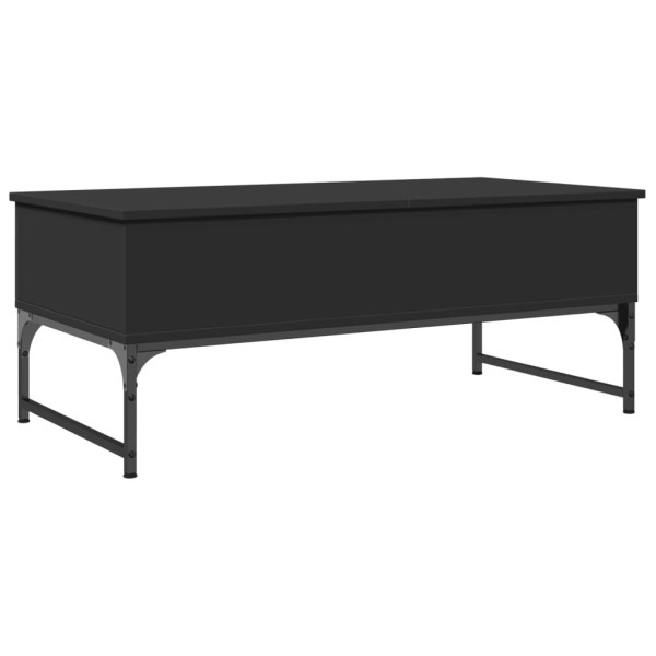Stolik Kawowy Ława Stół Czarny 100x50x40 Przegrody Do Salonu Do Pokoju 729830
