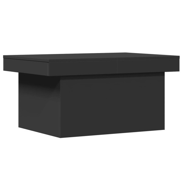 Stolik Kawowy Ława Stół Czarny 100x55x40 Przesuwny Blat Do Salonu Do Pokoju 735911