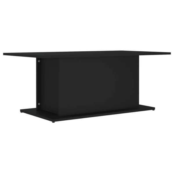Stolik Kawowy Ława Stół Czarny 102x55.5x40 Do Salonu Do Pokoju 735340