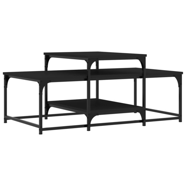 Stolik Kawowy Ława Stół Czarny 102x60x45 Do Salonu Do Pokoju 731057