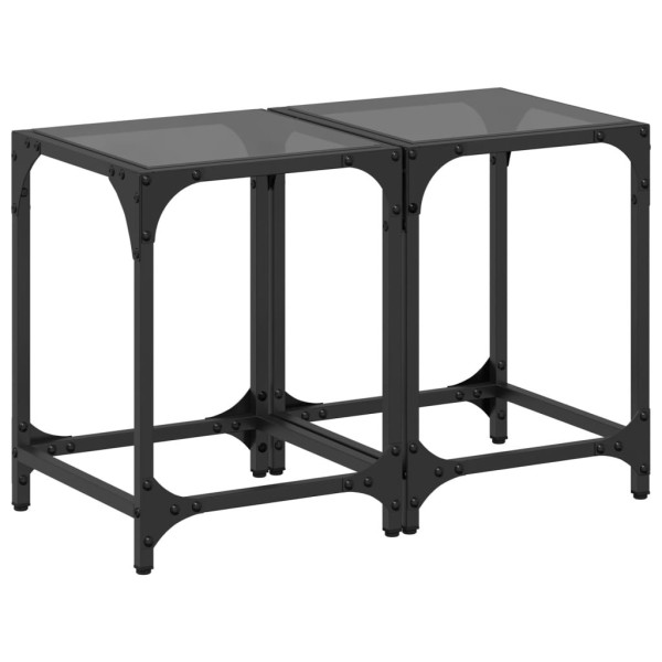 Stolik Kawowy Ława Stół Czarny 30x30x40 Do Salonu Do Pokoju 730583
