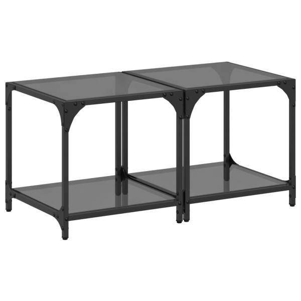Stolik Kawowy Ława Stół Czarny 40x40x40 Do Salonu Do Pokoju 735915