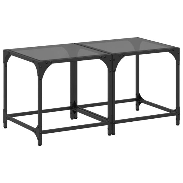 Stolik Kawowy Ława Stół Czarny 40x40x40 Do Salonu Do Pokoju 730508