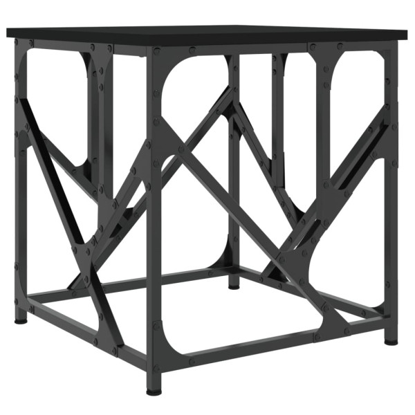 Stolik Kawowy Ława Stół Czarny 45x45x47.5 Do Salonu Do Pokoju 736122