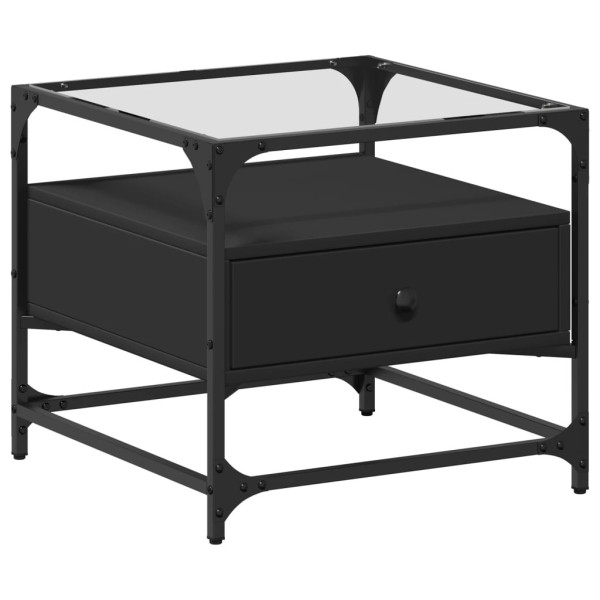 Stolik Kawowy Ława Stół Czarny 50x50x45 Do Salonu Do Pokoju 736261