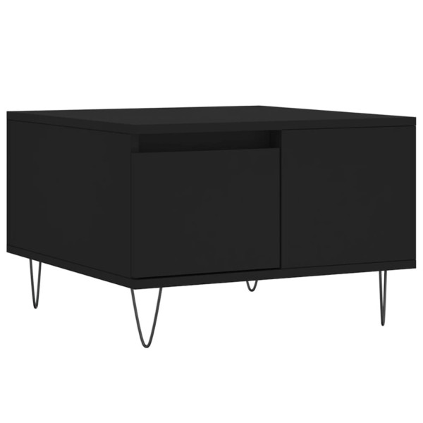 Stolik Kawowy Ława Stół Czarny 55x55x36.5 Do Salonu Do Pokoju 730587
