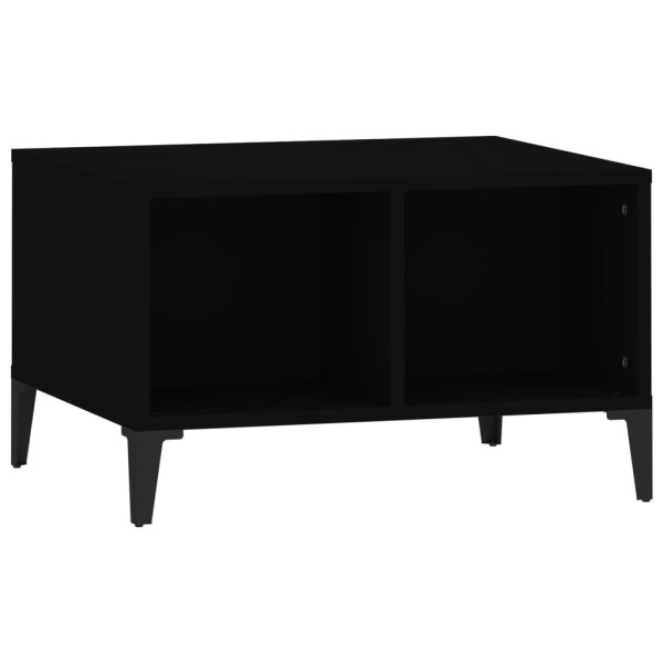 Stolik Kawowy Ława Stół Czarny 60x50x36.5 Przegrody Do Salonu Do Pokoju 730494