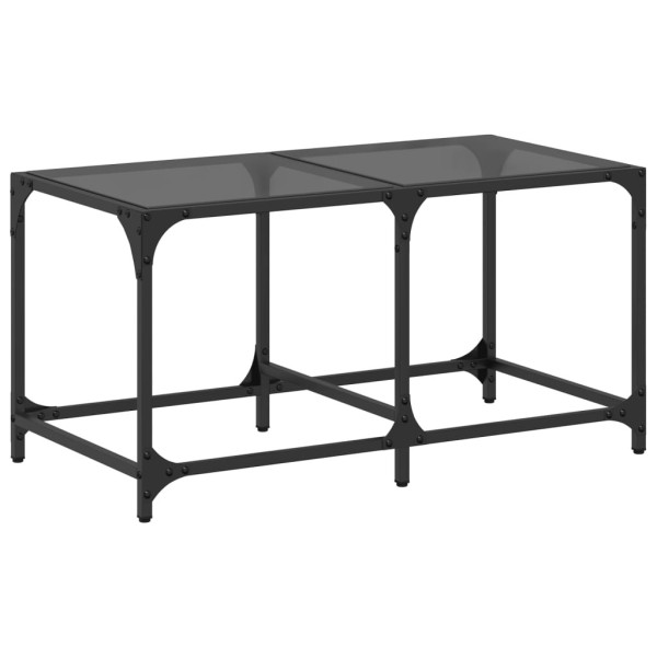 Stolik Kawowy Ława Stół Czarny 78.5x40x40 Do Salonu Do Pokoju 735589