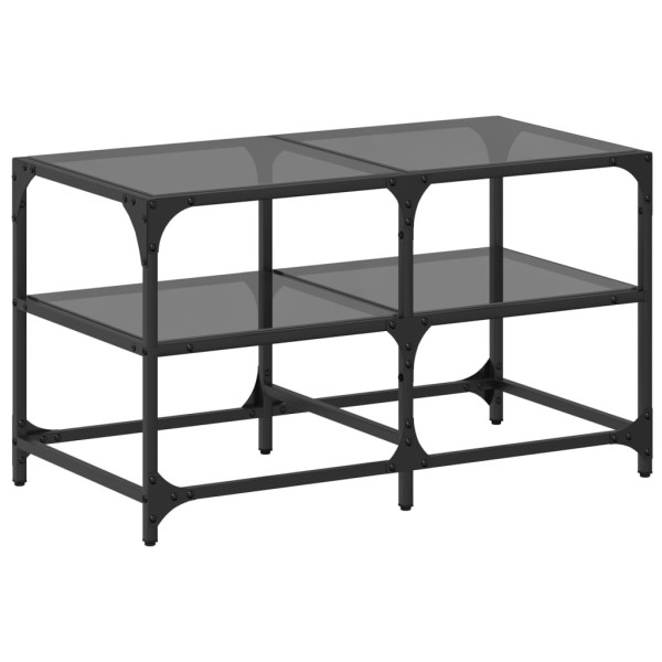 Stolik Kawowy Ława Stół Czarny 78.5x40x45 Do Salonu Do Pokoju 735594