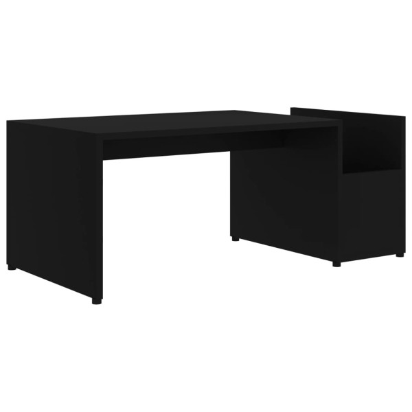 Stolik Kawowy Ława Stół Czarny 90x45x35 Do Salonu Do Pokoju 730418