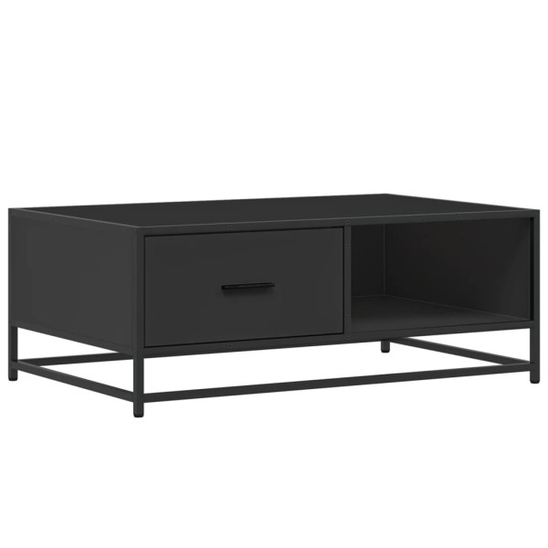 Stolik Kawowy Ława Stół Czarny 90x57x35 Do Salonu Do Pokoju 735850
